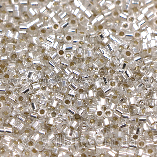 Бисер DBC-41 Miyuki Delica Beads Cut 11/0 (рубка, серебряный)
